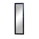 Black MDF Mirror Jewelry Armoire Full Length 146cm Height For Living Room