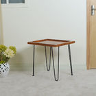 Nordic Iron Stand  Finger Joint 55.7cm Teak Solid Wood Coffee Tables