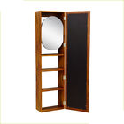 NC Painting E1 MDF Cheval Mirror Teak Wooden Bathroom Storage