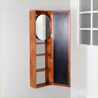 NC Painting E1 MDF Cheval Mirror Teak Wooden Bathroom Storage