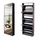Full Length 27pcs Panels 170cm Mirrored Shoe Cabinet