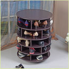 60cm Diameter Entryway Rotating Shoe Rack With Moving Wheels