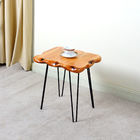 Living Room Foldable Iron Feet Nordic Style 4CM Fir Coffee Table