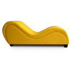 Bedroom Yellow Strong Spring 165CM Length Sex Sofa Chairs