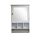 MDF Panel OEM Wall Mounted Antique Mirror Cabinet 5 Wood Compartment
