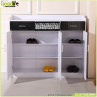 Melamine MDF Wood Shoe Cabinet Cabinet 3 Doors 100cm Height
