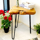 52.5cm Height FEDEX Triangle Iron Wood Coffee Table Chinese Fir Board