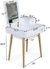 Perfect Quality Dressing Table Design With Removable Drawer In Solid Wood