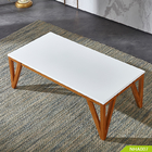 MDF Panel 17.32in Living Room Coffee Table Triangular Leg OEM