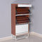Three Layer Reversible 25 Pairs MDF Shoe Wooden Cabinet