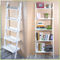 5 Layers 74.8'' Multifunctional Wooden Corner Bookshelf