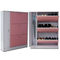 Pink Umbrella Storage Adjustable MDF Mirrored Shoe Cabinet