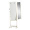 KD Package NC Painting Lockable Cheval Mirror Jewelry Armoire