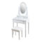 ISTA Test MDF NC Painting Solid Wood Dressing Table With Mirror