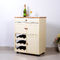 Height 91.3cm Minimalist Style French Wine Bottle Rack With 4 Wheels