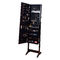 Wardrobe Painting MDF Wooden Mirror Jewelry Cabinet KD Structure European Style