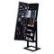 Black MDF Mirror Jewelry Armoire Full Length 146cm height For Living Room